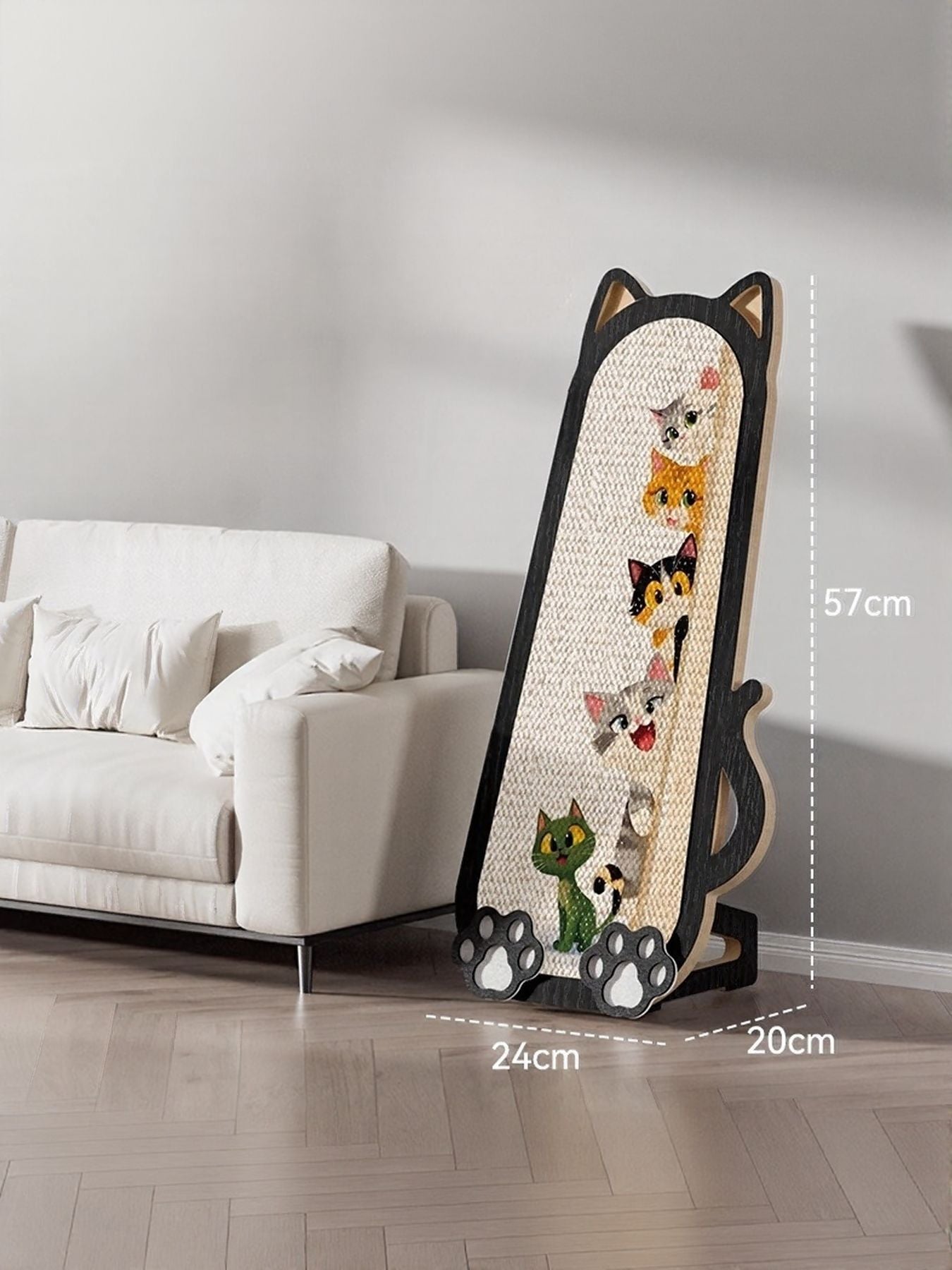 Cat-Shaped Scratching Post