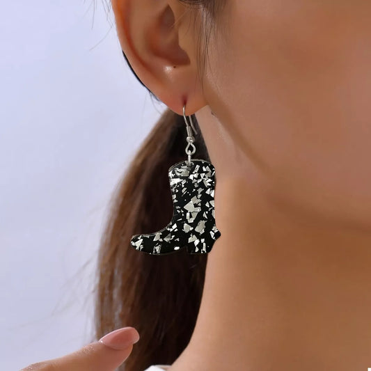 Cowboy Boot Dangle Earrings