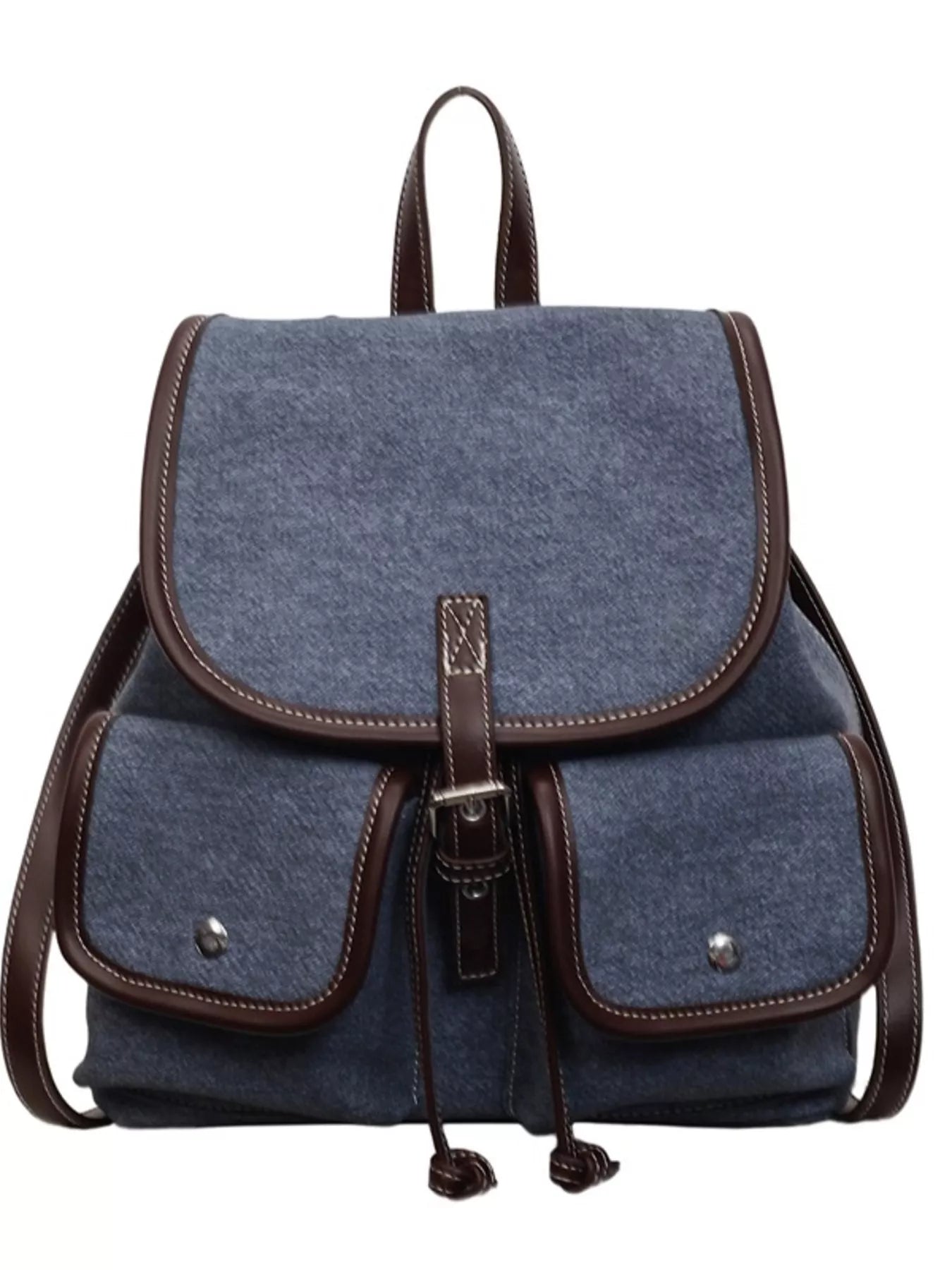 Casual Denim Flap Backpack Bag