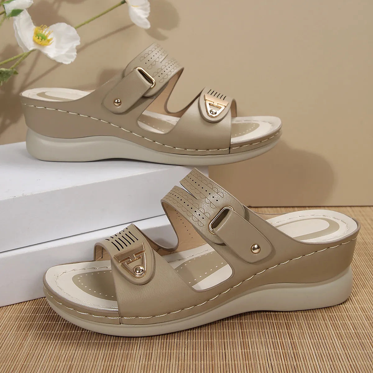 Open Toe Wedge Sandals