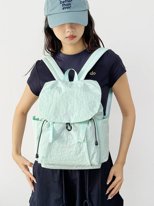 Lightweight Crinkled Backpack Bag