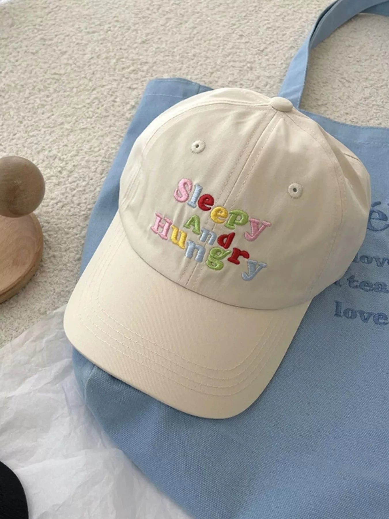 Letter Embroidered Baseball Cap