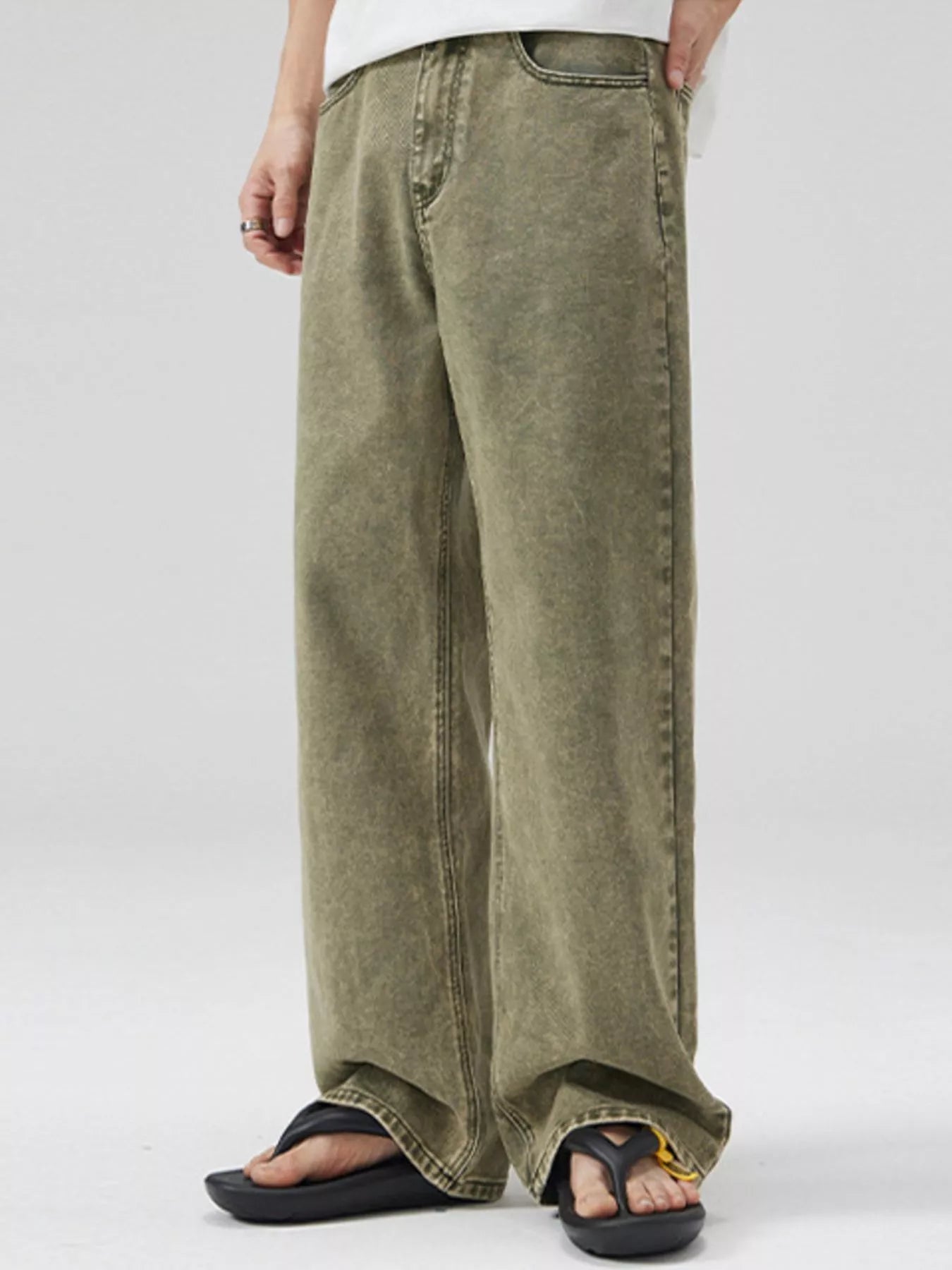 Men's Full Size Wide Leg Jeans Plus Size