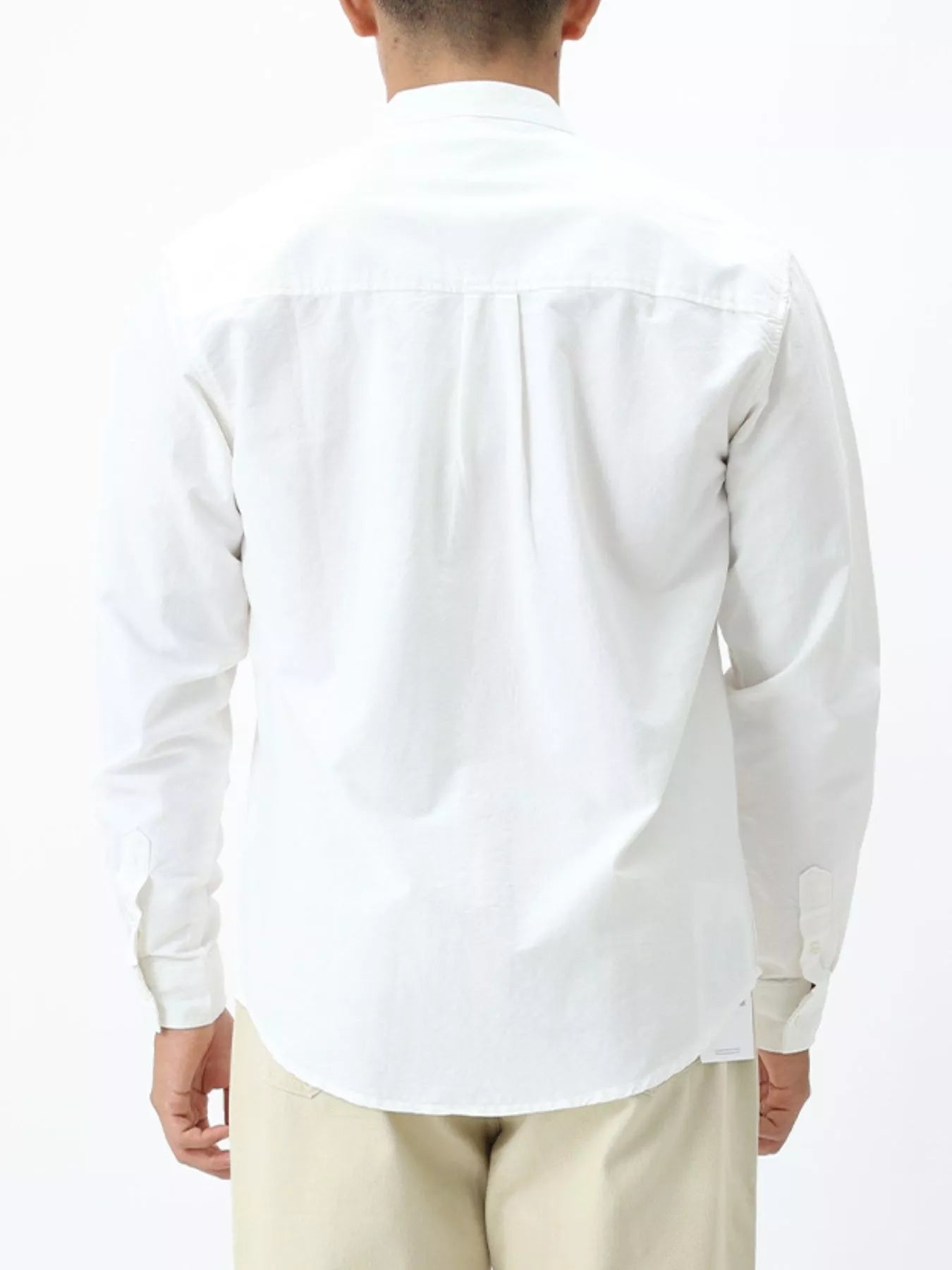 Men's Plus Size Casual Long Sleeve Shirt with Double Chest Pockets