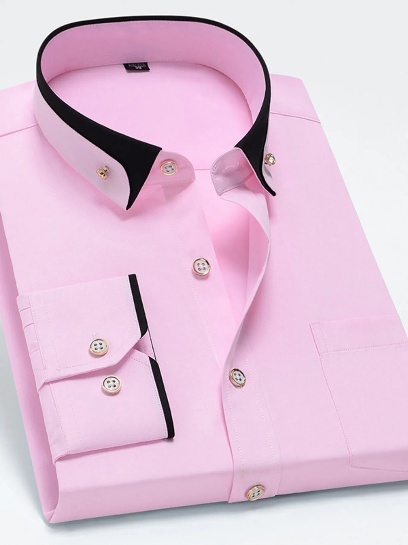 Men's Full Size Button Up Long Sleeve Shirt Plus Size