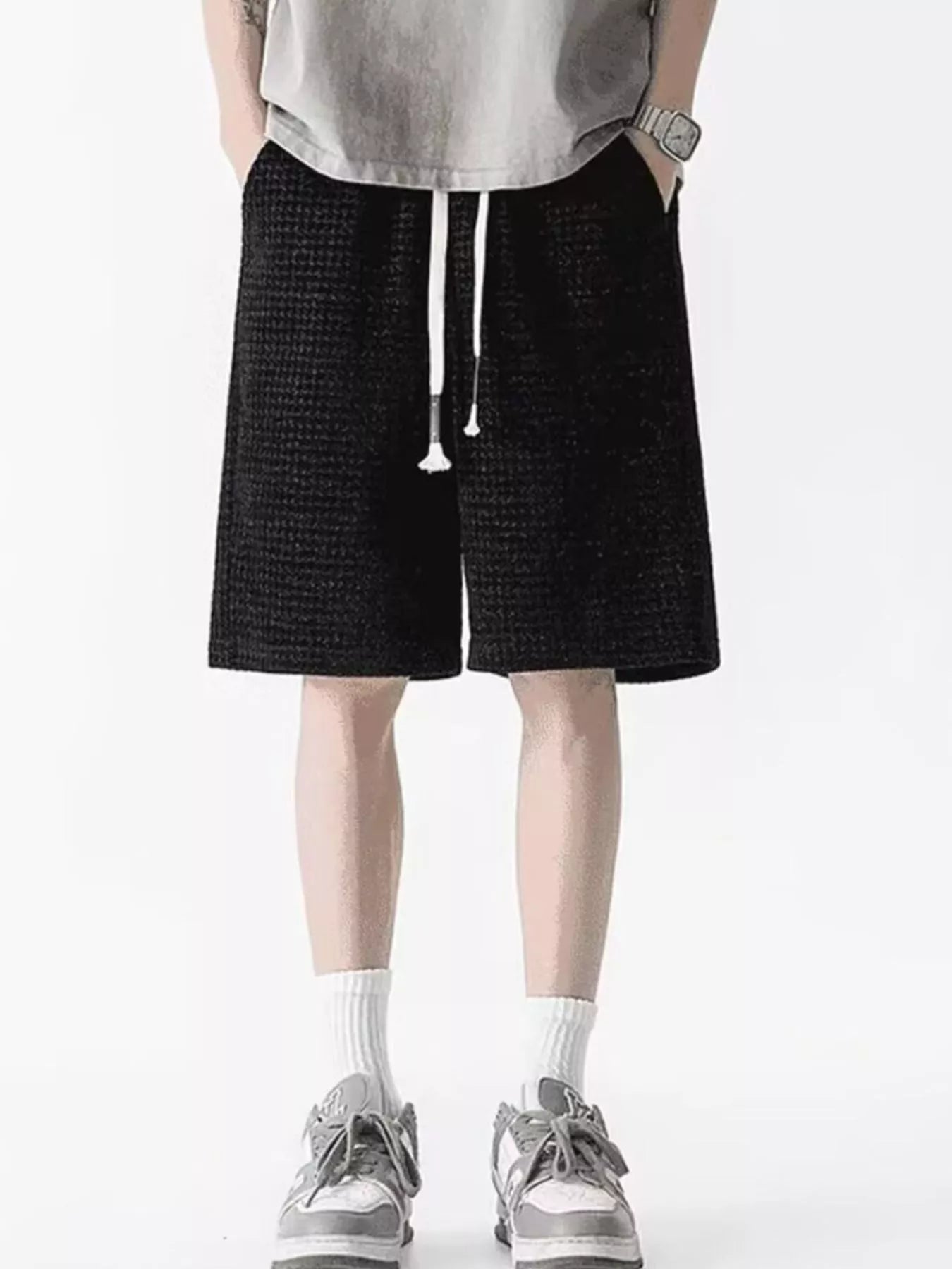 Men's Plus Size Drawstring Casual Shorts