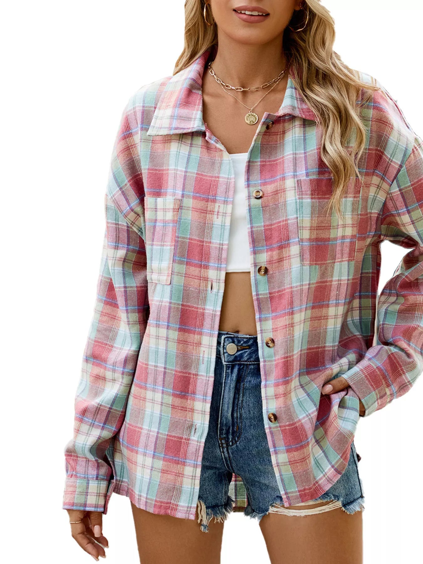 Plaid Button Up Shirt