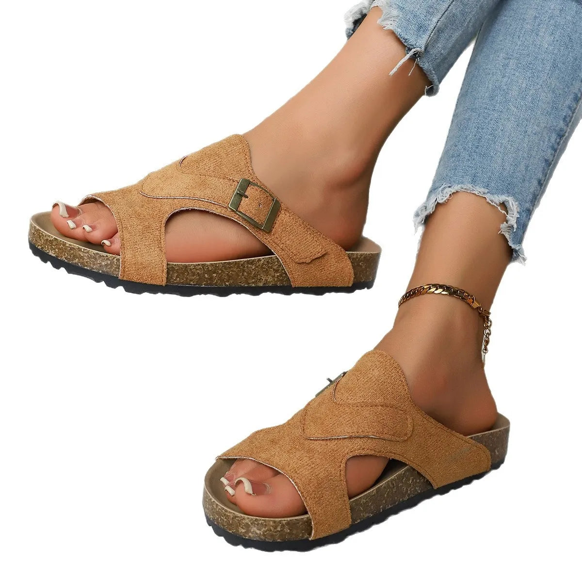 Open Toe Cutout Sandals