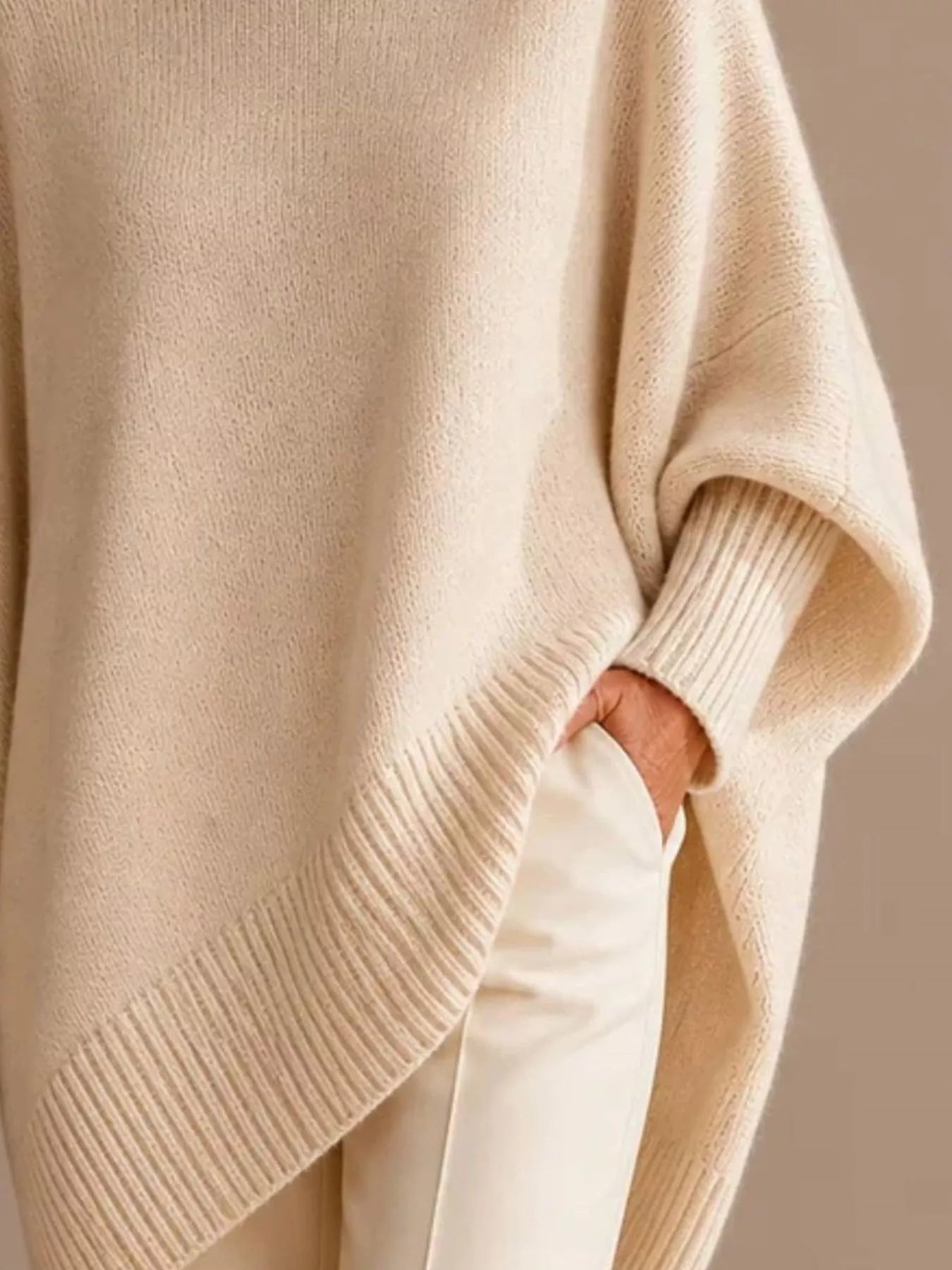 Oversized Batwing Sleeve Sweater
