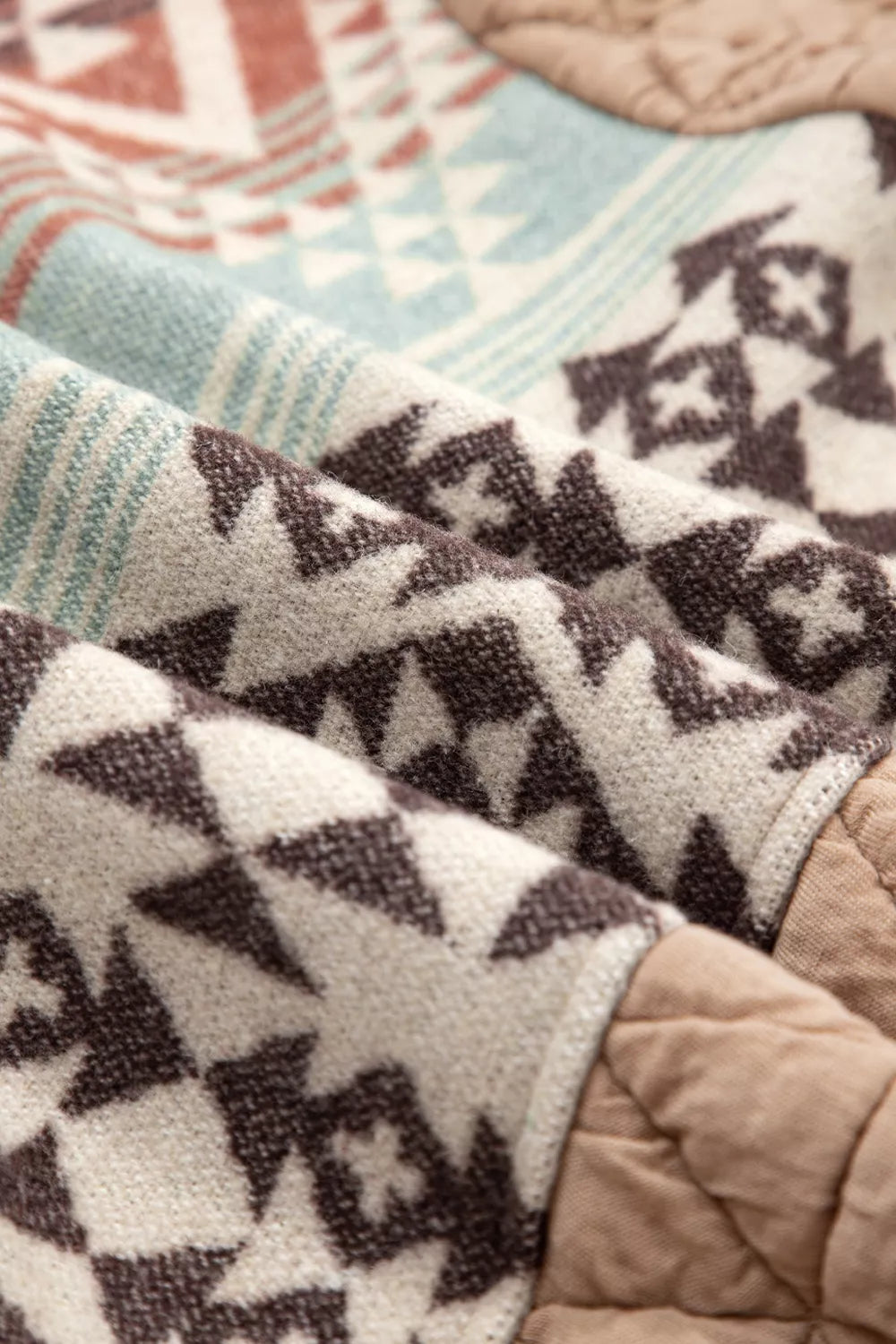 Aztec Quilted Patchwork Western Jacket