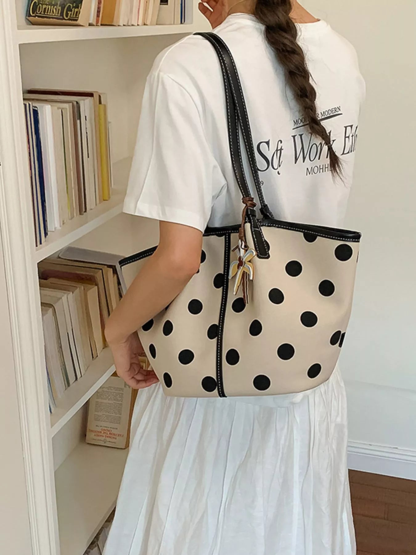 Polka Dot Shoulder Bag