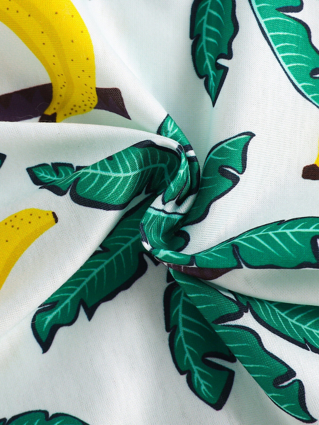 Children's Tropical Palm Print Tank Top & Shorts Set