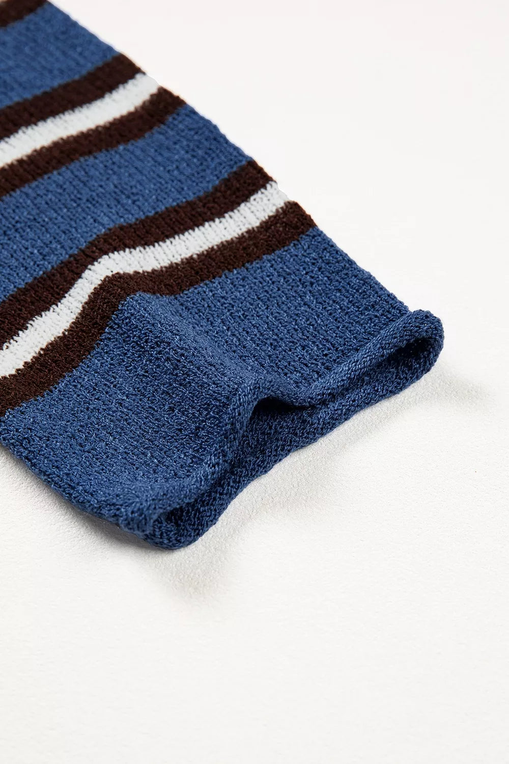 Stripe Striped Drop Shoulder Button Cardigan