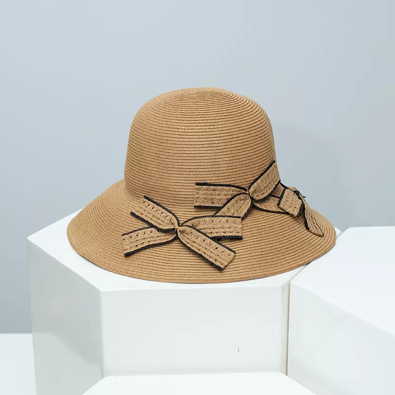 Bowknot Straw Sun Hat
