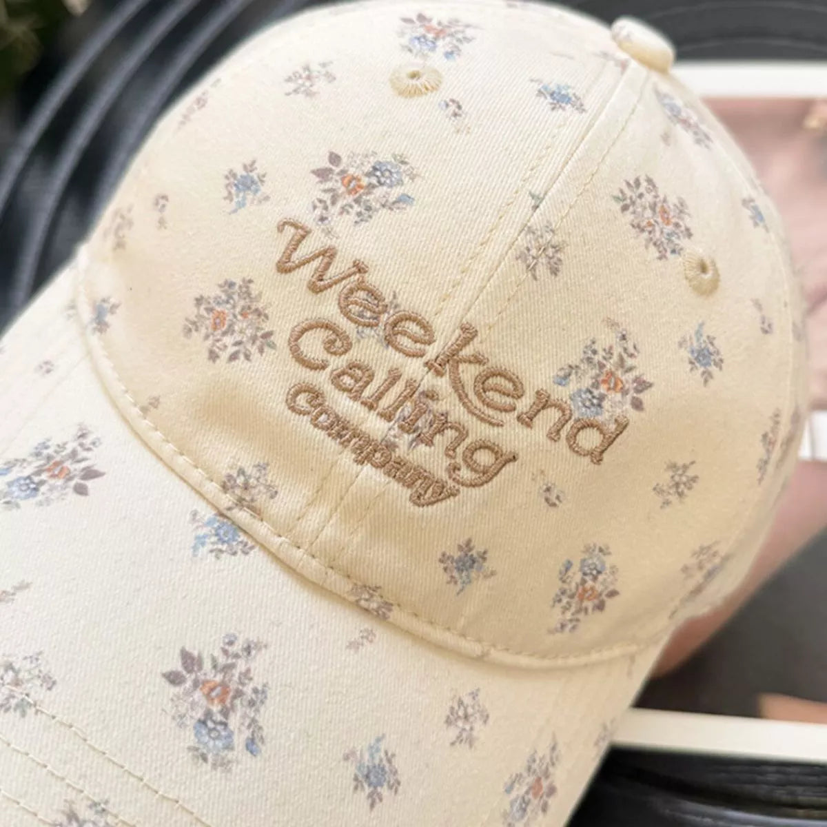 Floral Print Baseball Cap