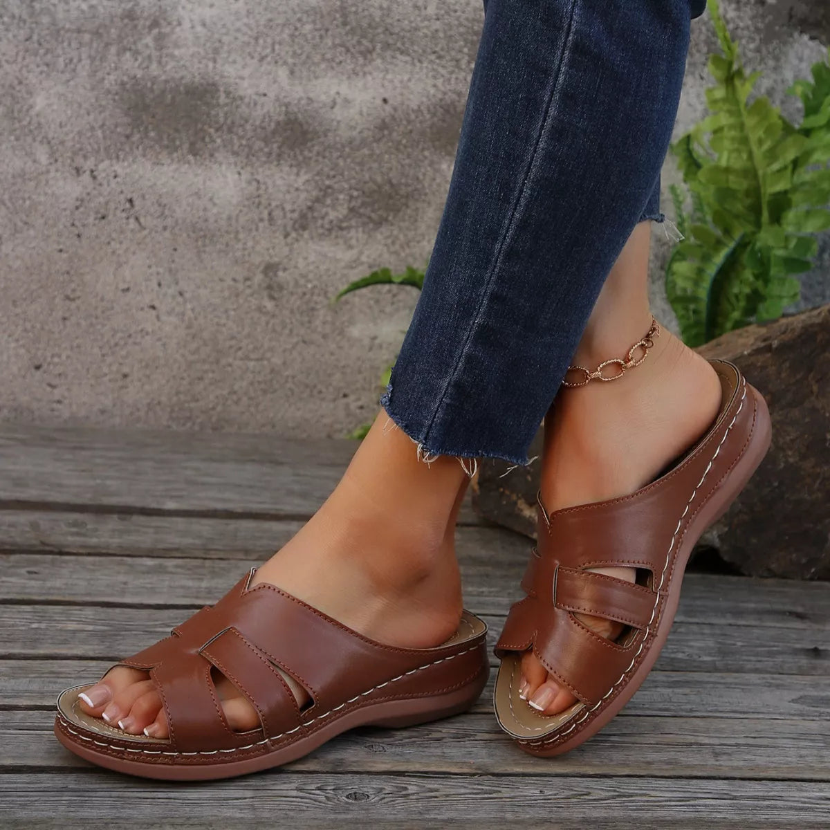 Open Toe Wedge Sandals