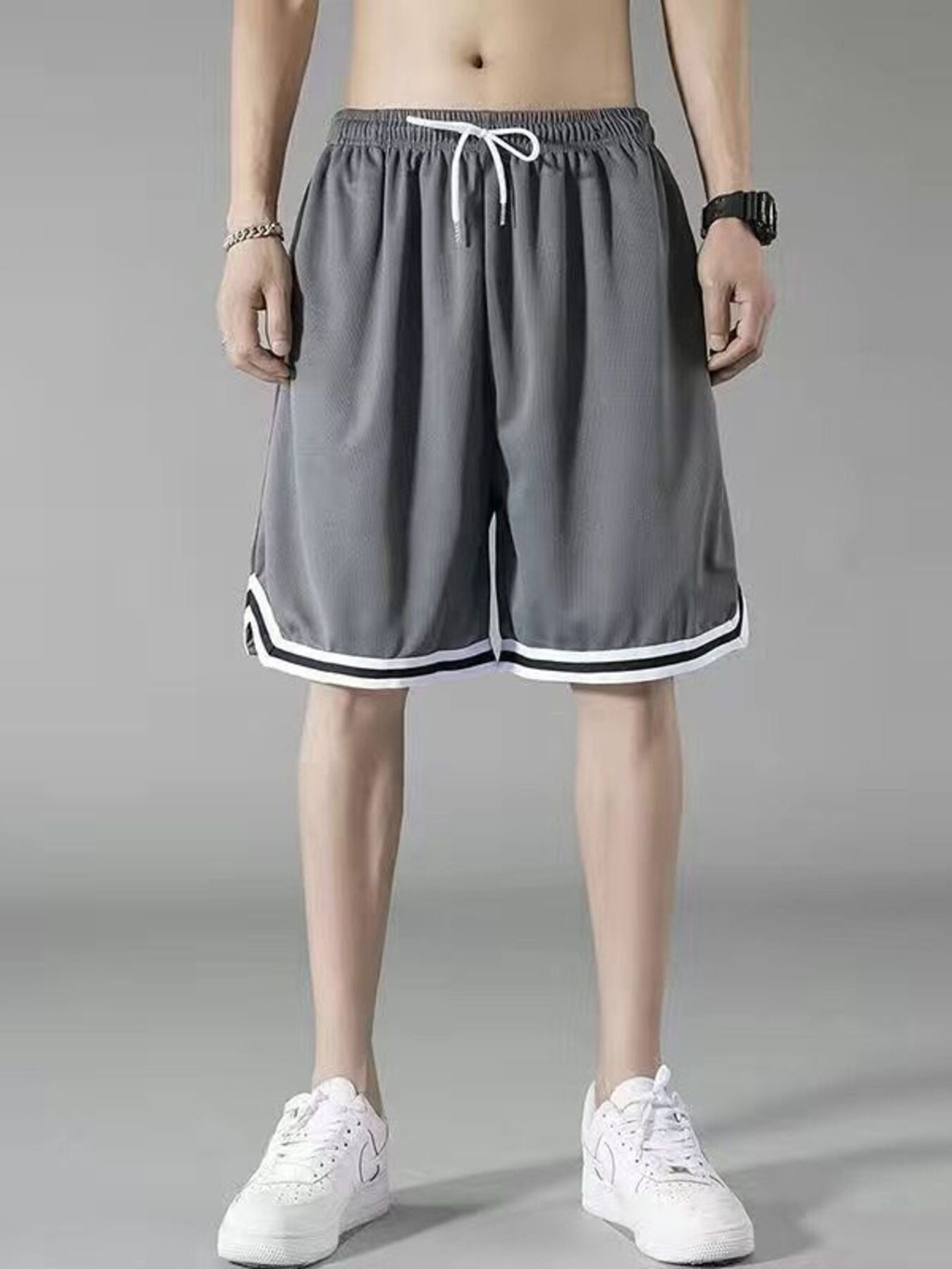 Men's Plus Size Drawstring Shorts