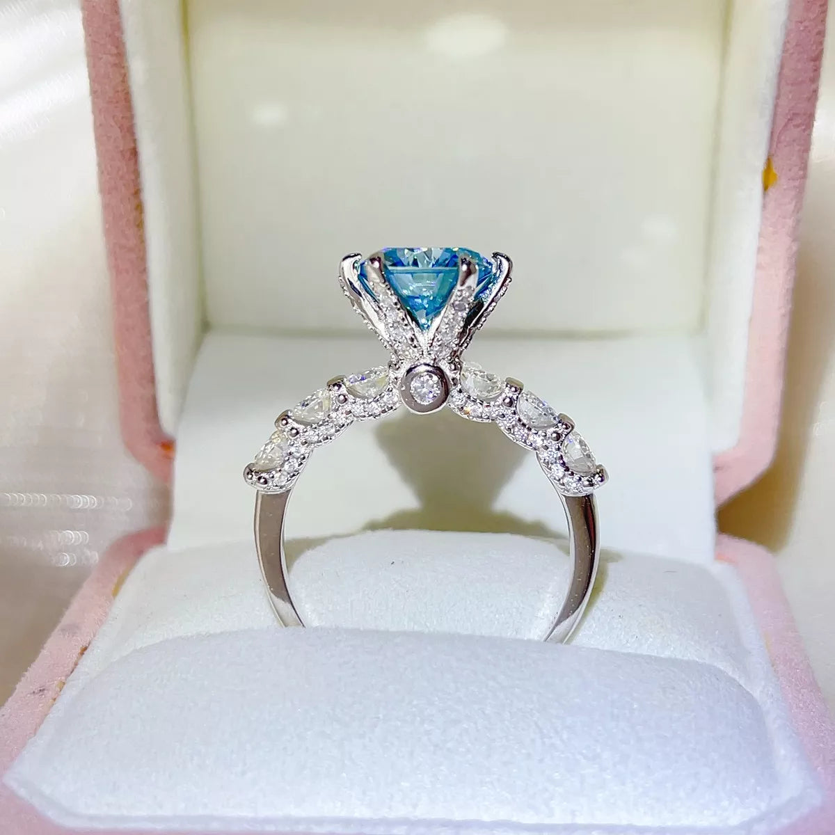 3 Carat 925 Sterling Silver Moissanite Ring