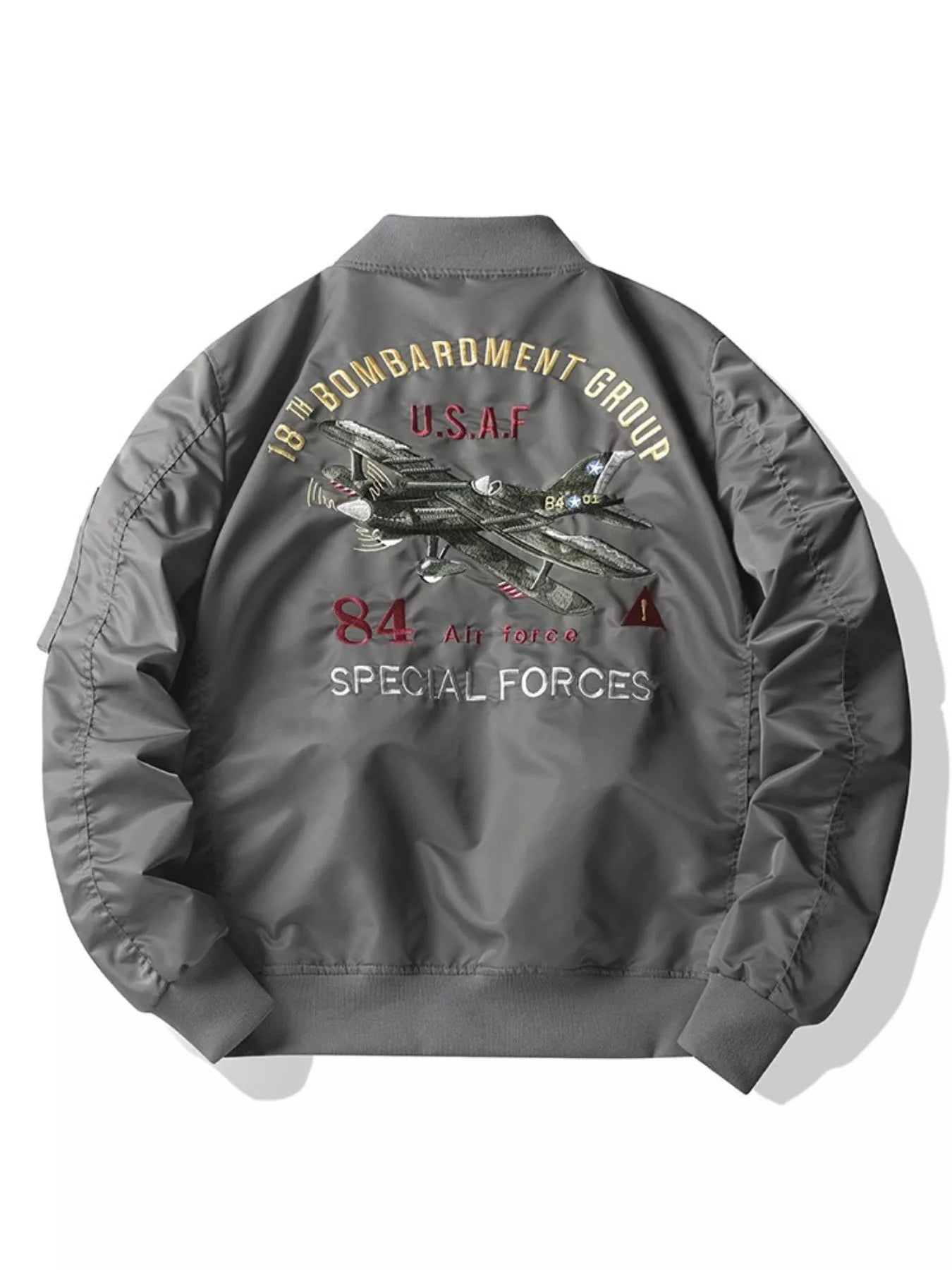 Men's Plus Size Zip Up Bomber Jacket