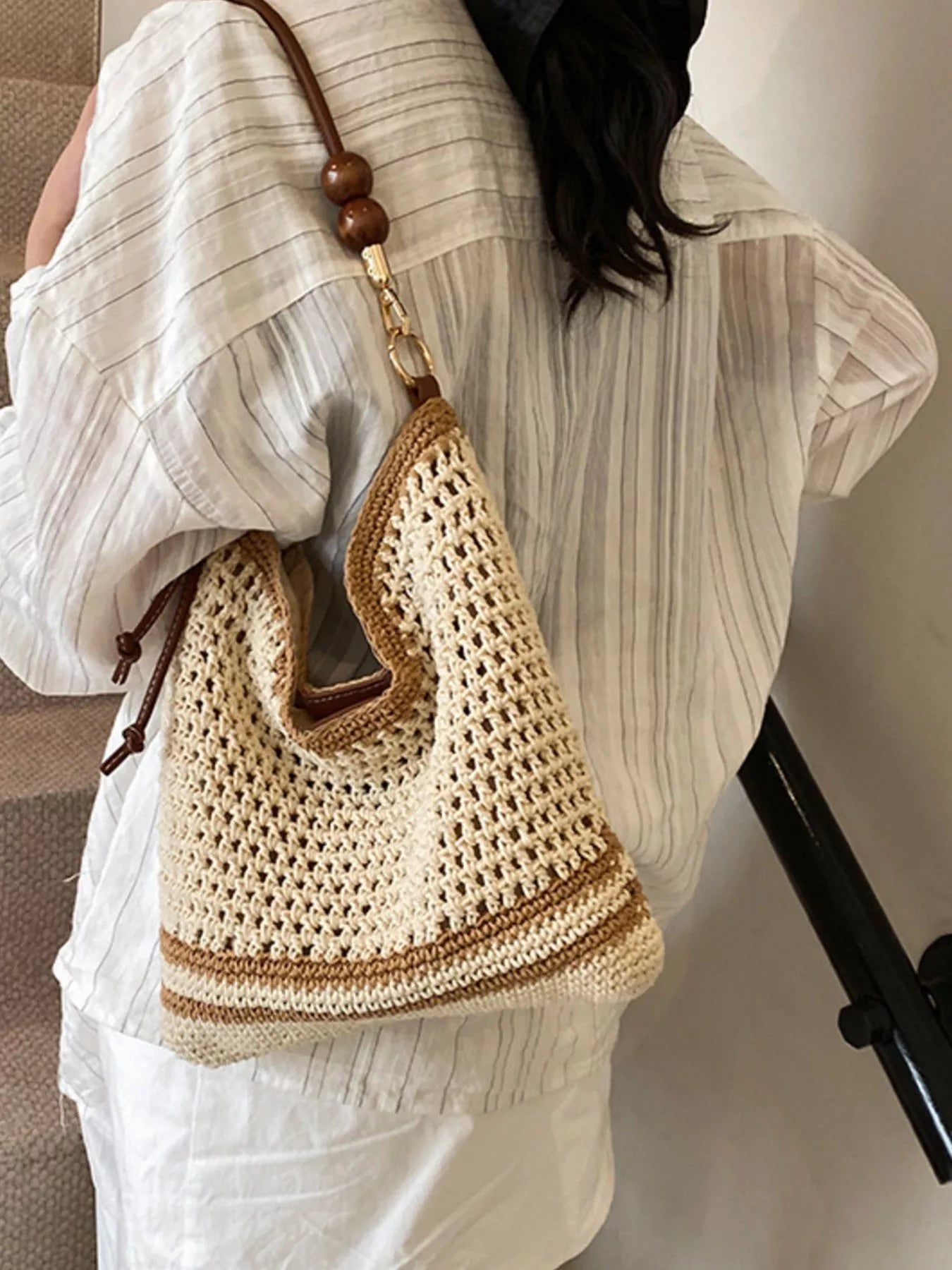 Crochet Knit Shoulder Bag