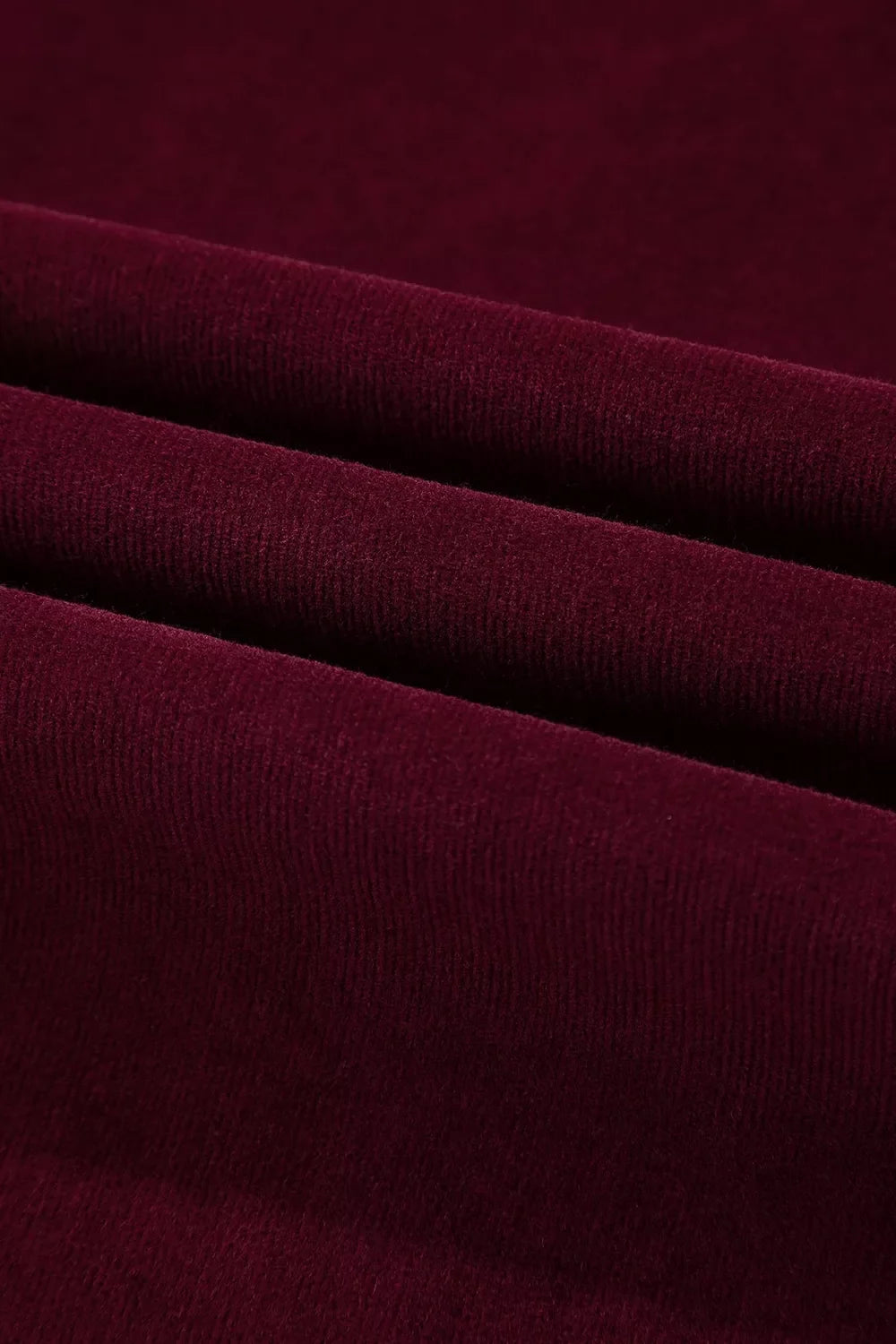 Corduroy Solid Color High Waist Wide Leg Pants