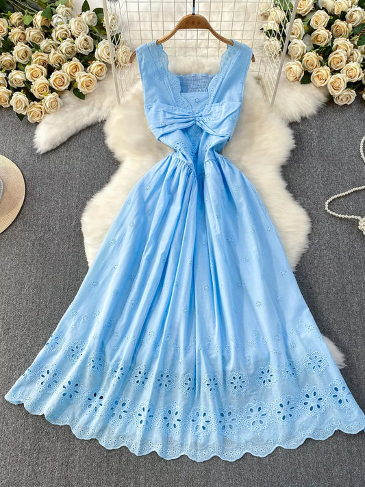 Lace Detail Sleeveless Dress