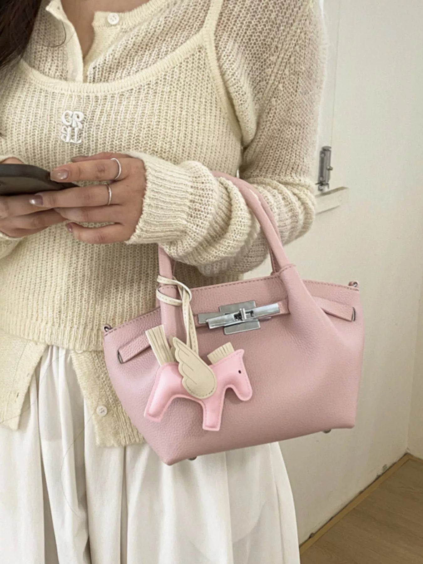 Top Handle Crossbody Bag
