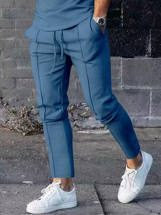 Men's Full Size Casual Drawstring Pants Plus Size