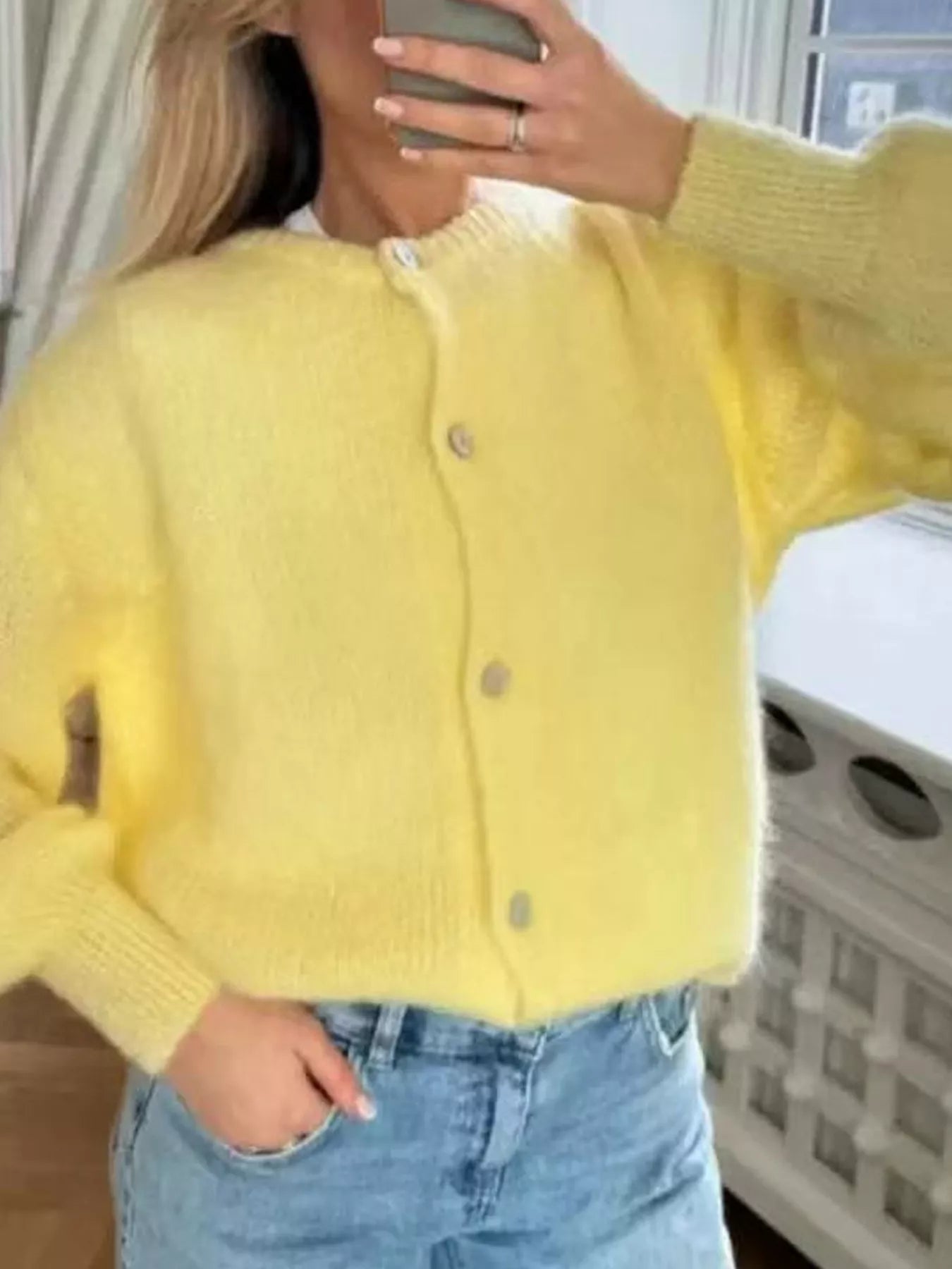 Button Up Long Sleeve Cardigan
