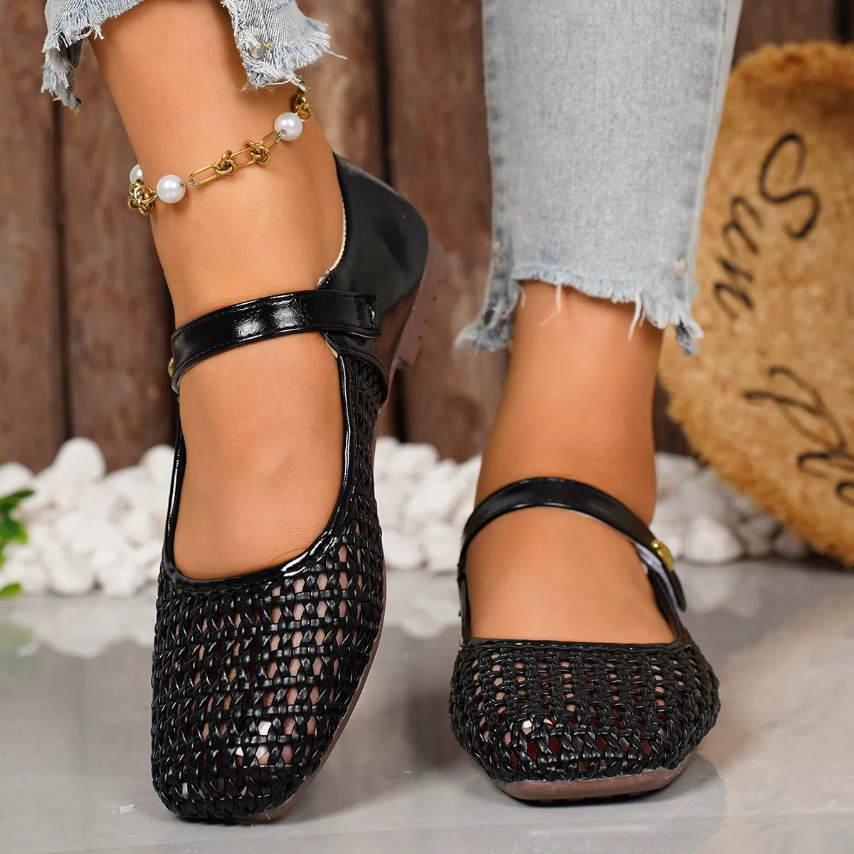 Square Toe Slip-Ons