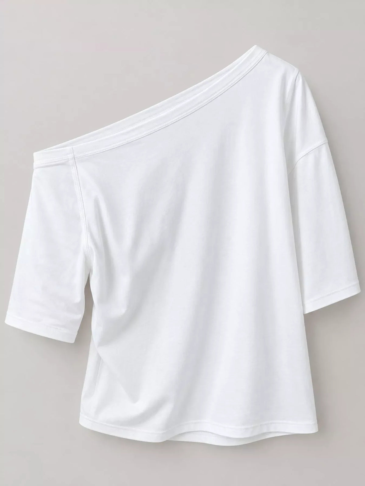Boat Neck Short Sleeve T-Shirt