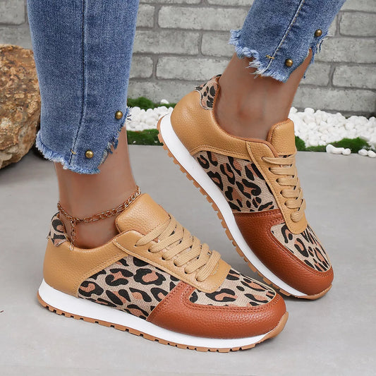 Leopard Print Casual Sneakers