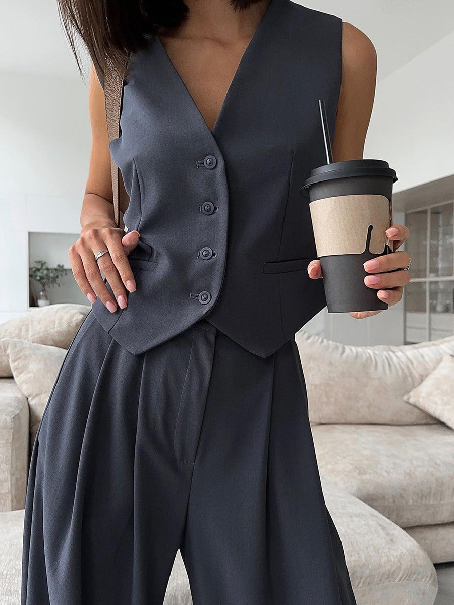 Vest Suit Three-piece European And American