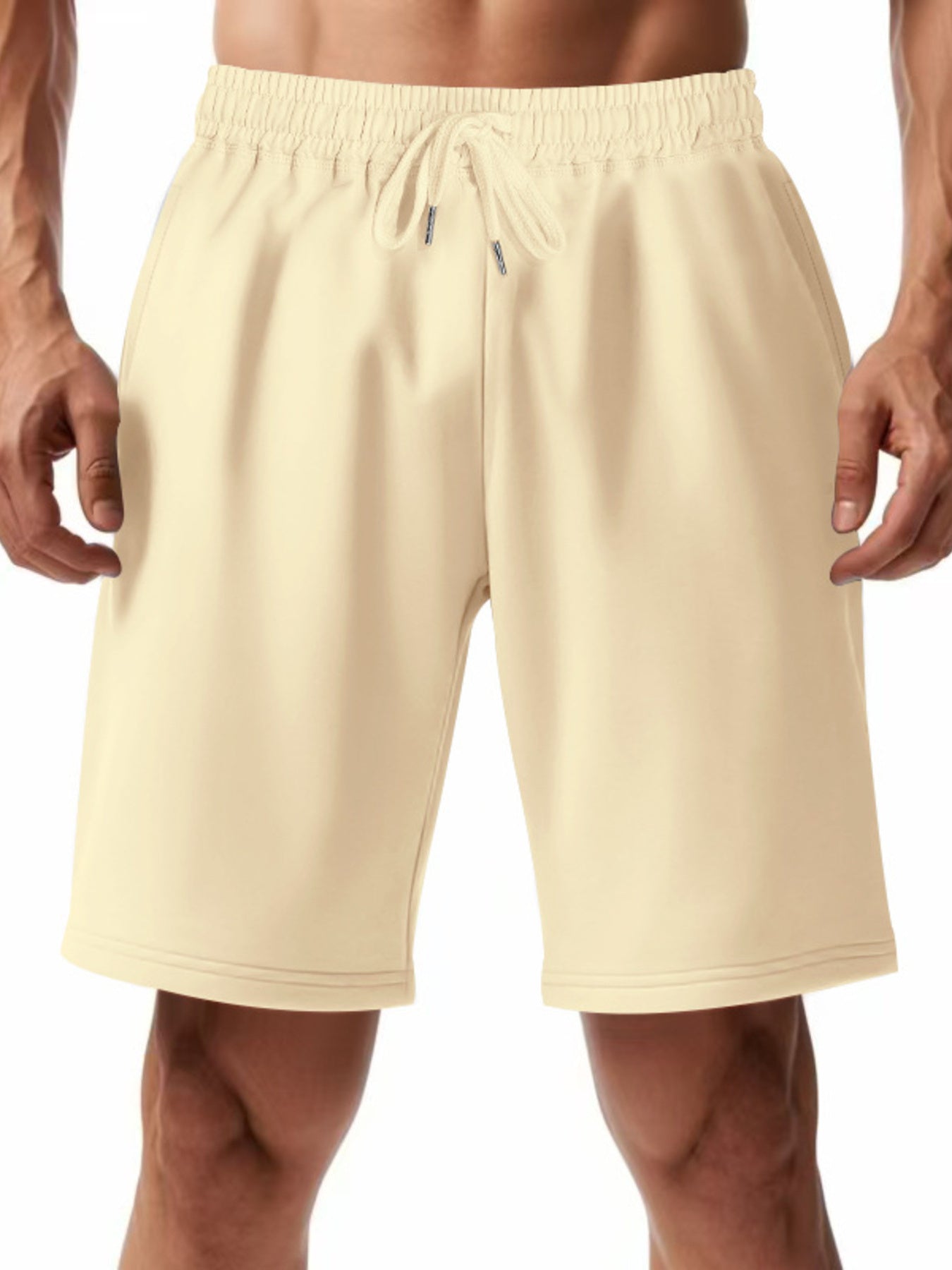 Men's Full Size Casual Drawstring Shorts Plus Size