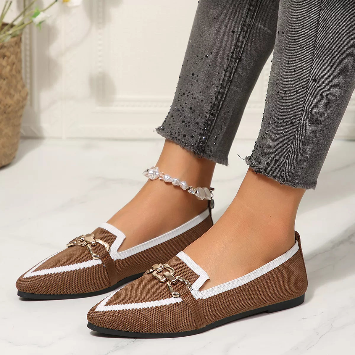 Point Toe Slip-Ons