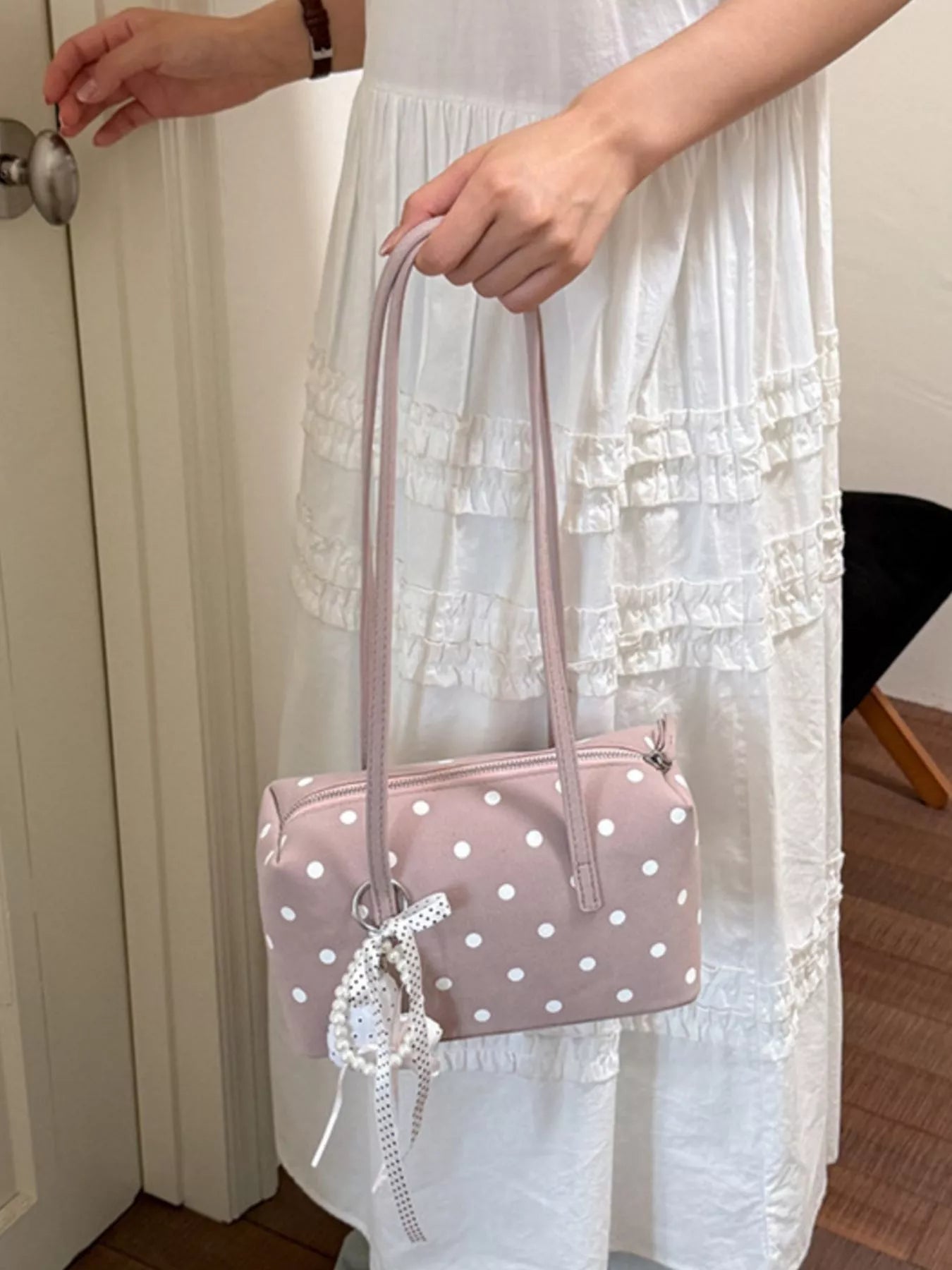 Polka Dot Shoulder Bag