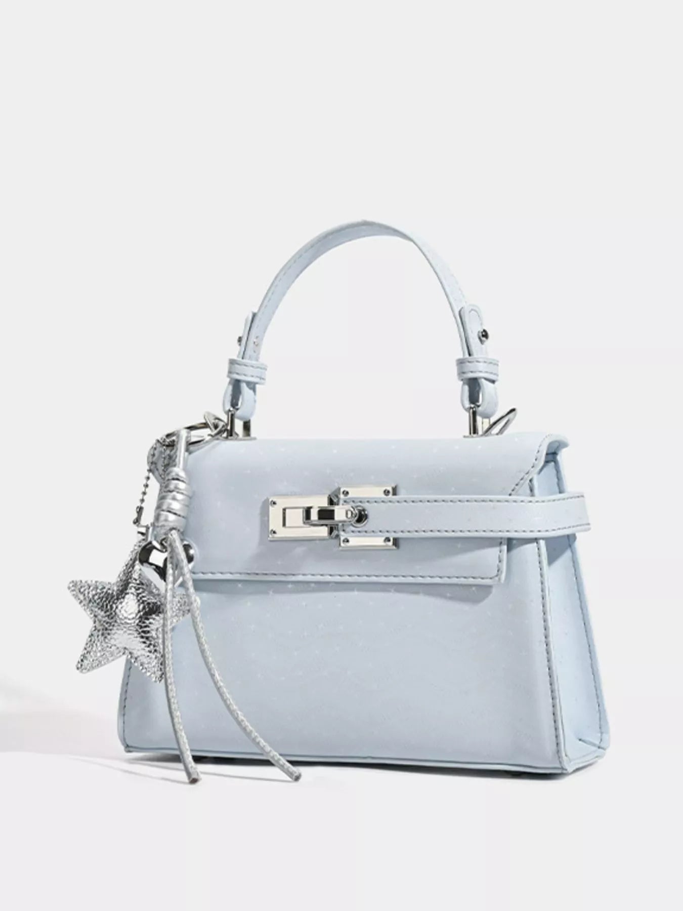 Buckle Leather Handbag