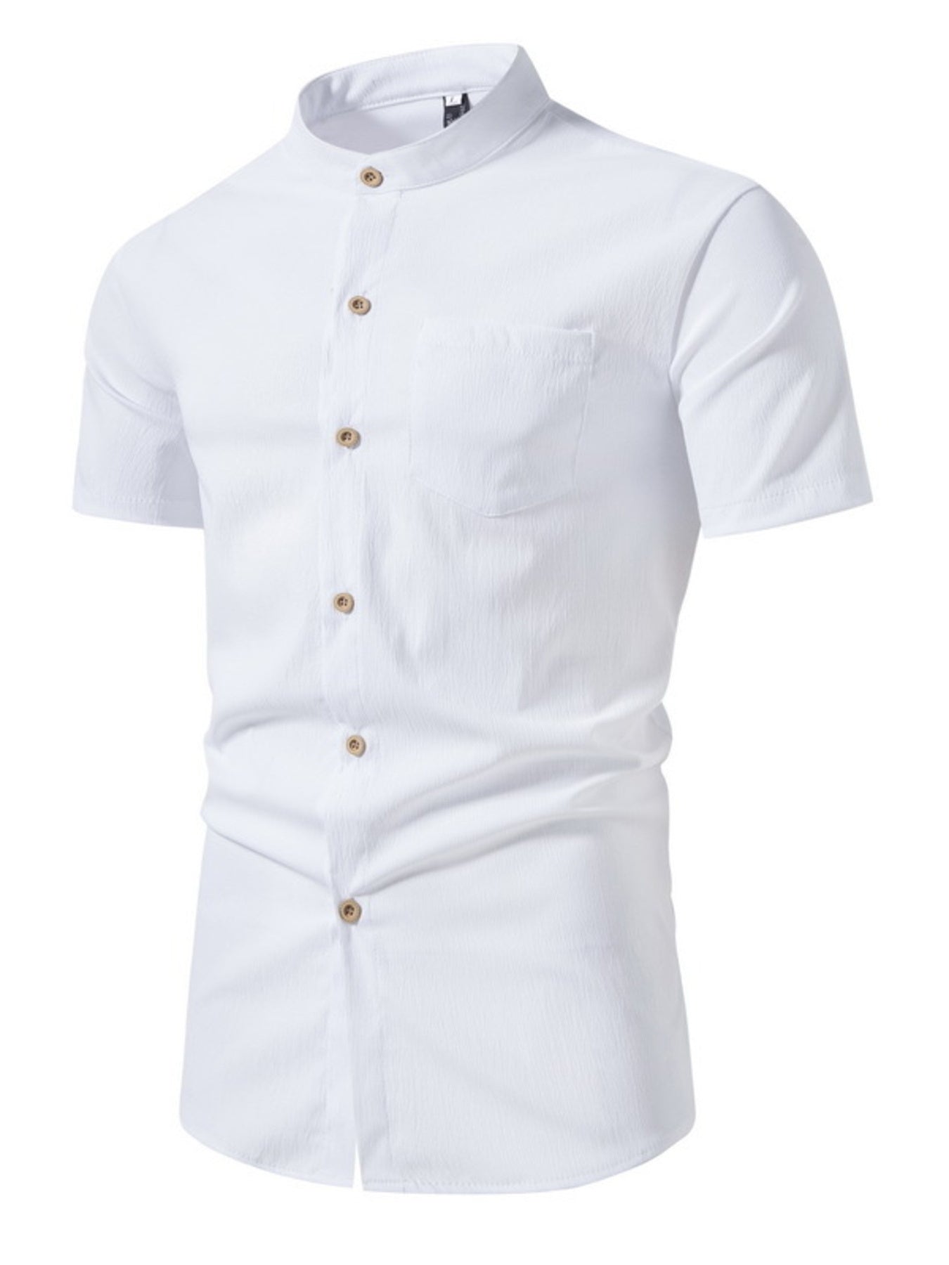 Men's Plus Size Button Up Short Sleeve Shirt