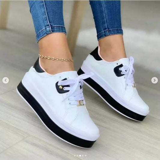 Lace Up Platform Sneakers