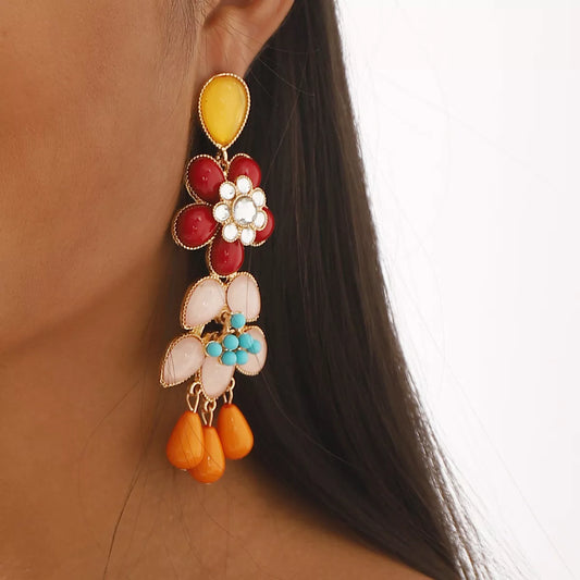 Flower Dangle Earrings