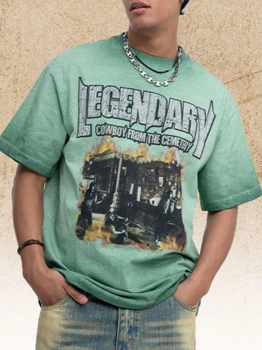 Men's Graphic Round Neck T-Shirt