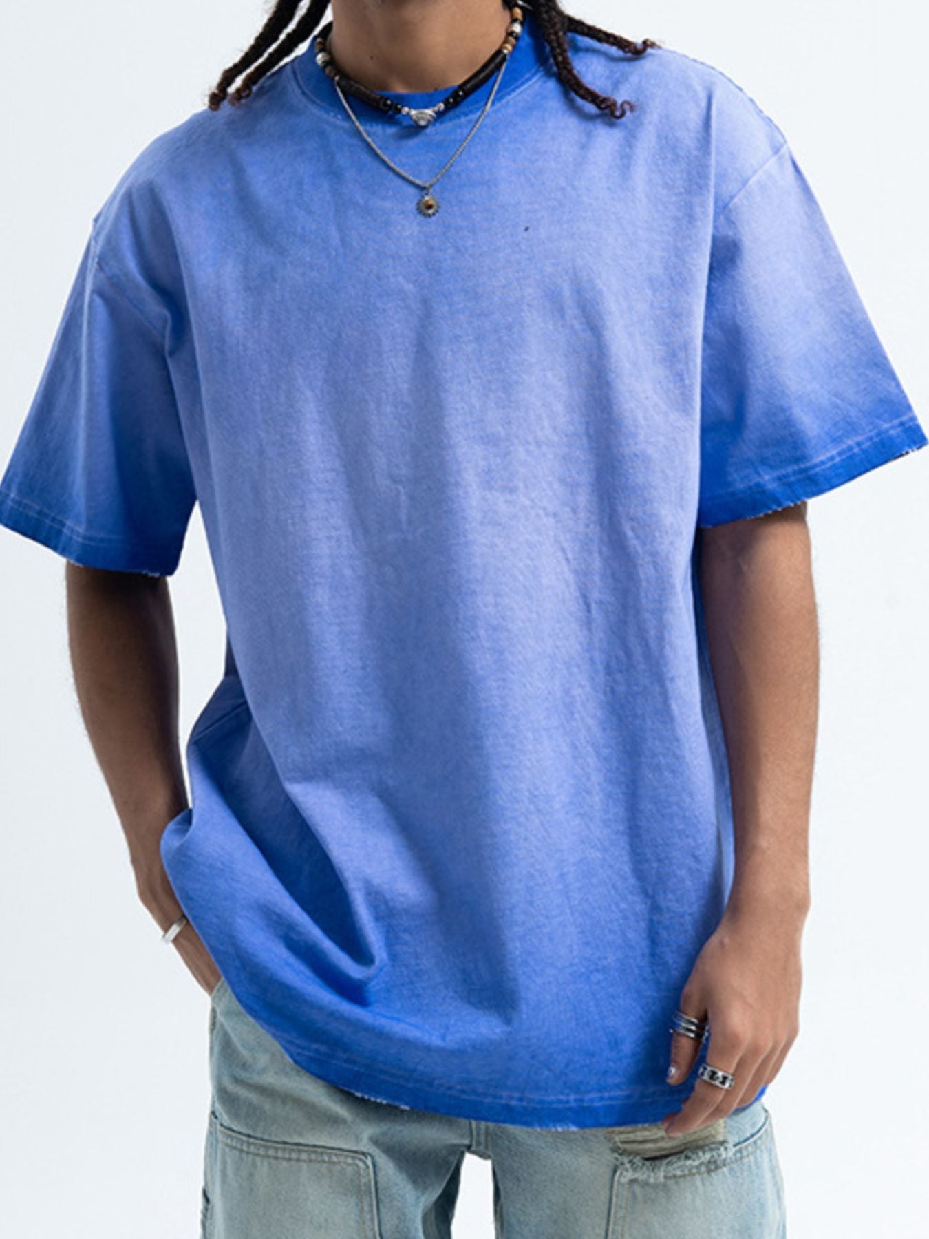 Men's Vintage Wash Round Neck T-Shirt