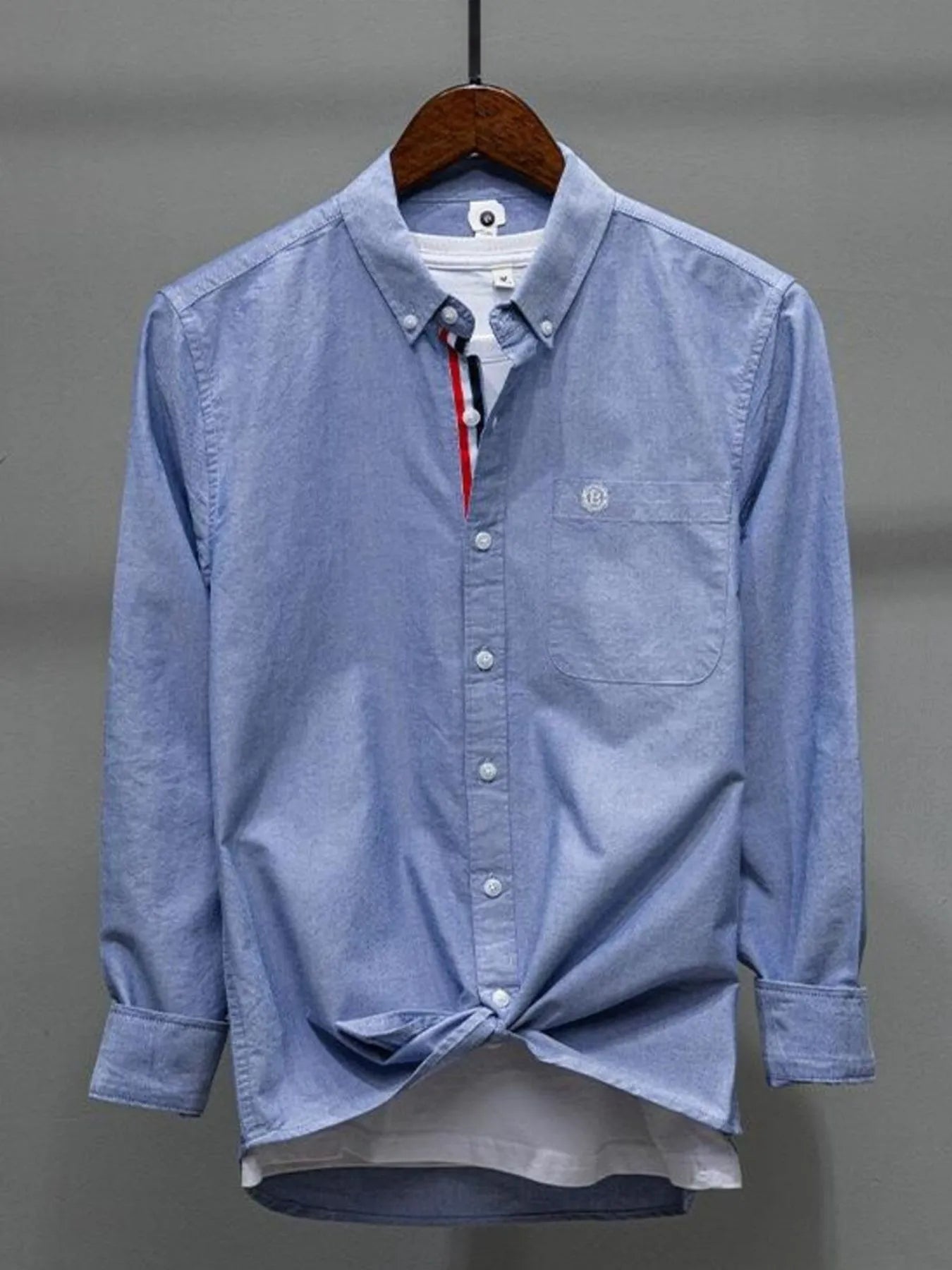 Men's Plus Size Button Up Long Sleeve Shirt
