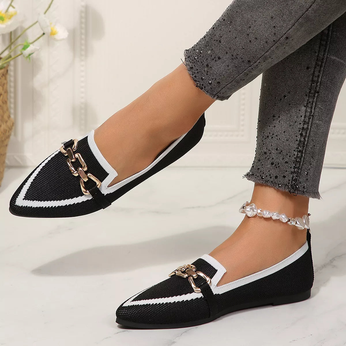 Point Toe Slip-Ons