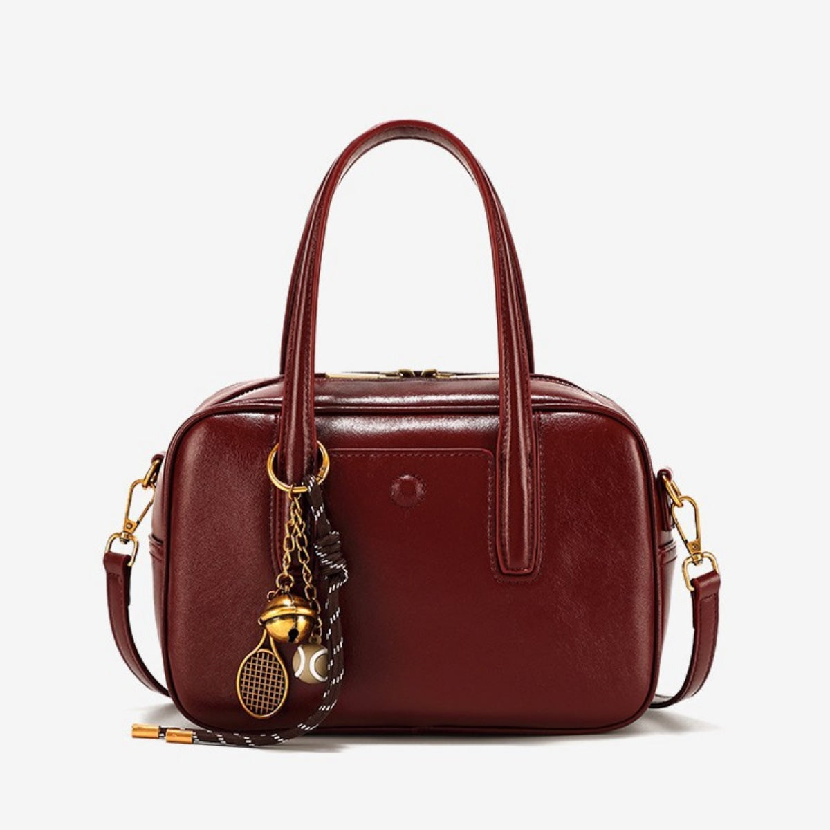 Leather Top Handle Handbag