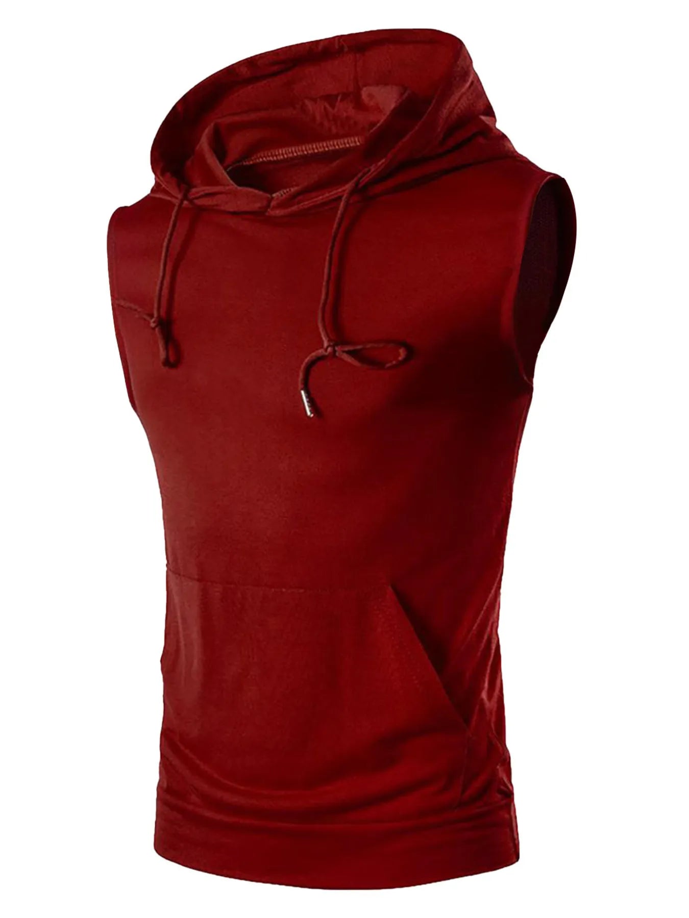 Men's Drawstring Hooded Tank