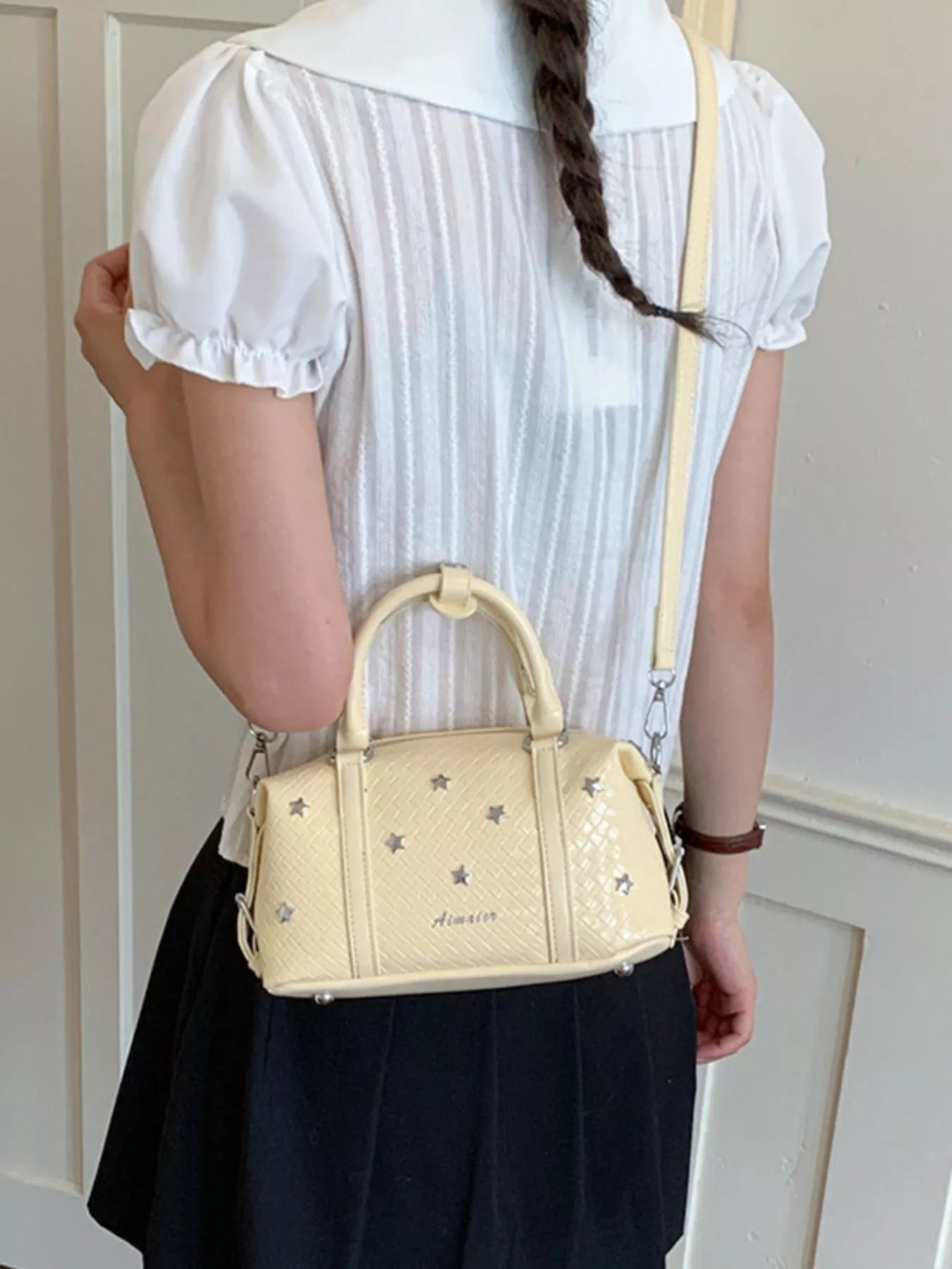 Star-Embellished Crossbody Bag