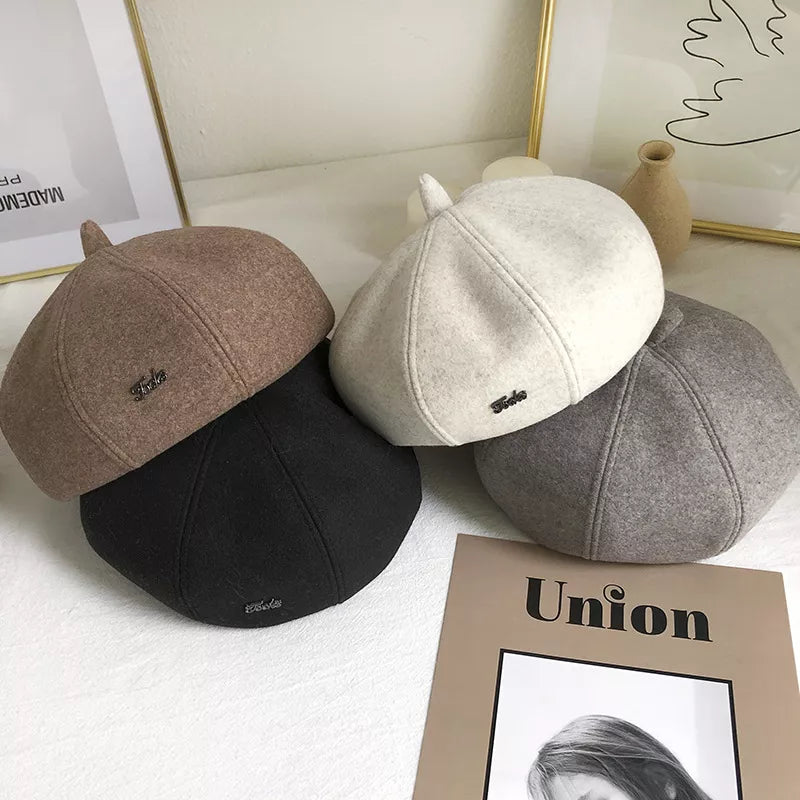 Solid Color Beret Hat