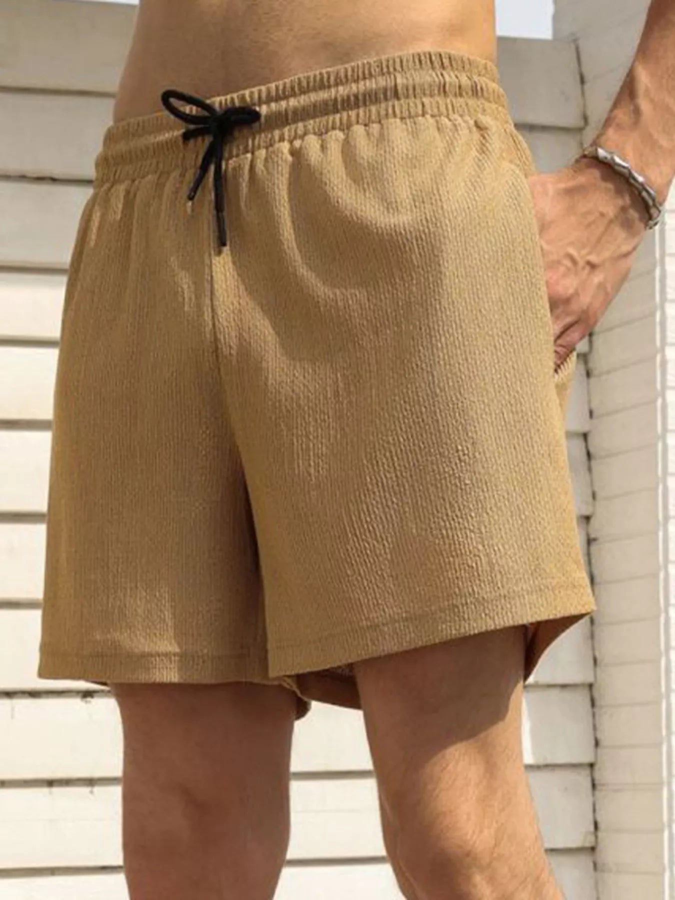 Men's Drawstring Shorts with Pockets