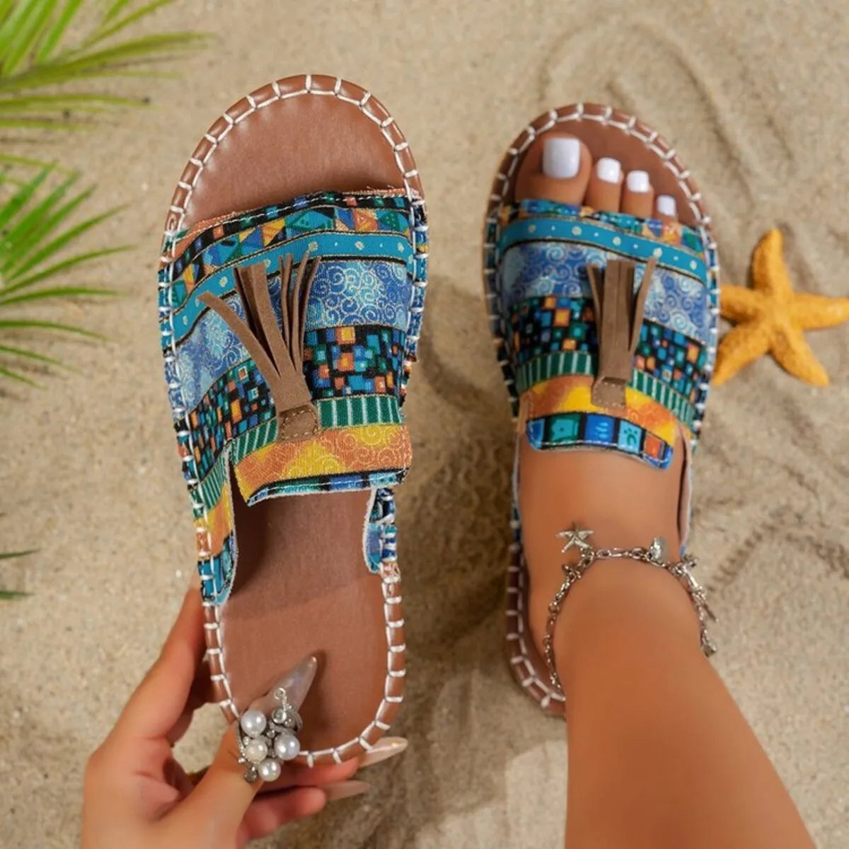 Tassel Open Toe Sandals